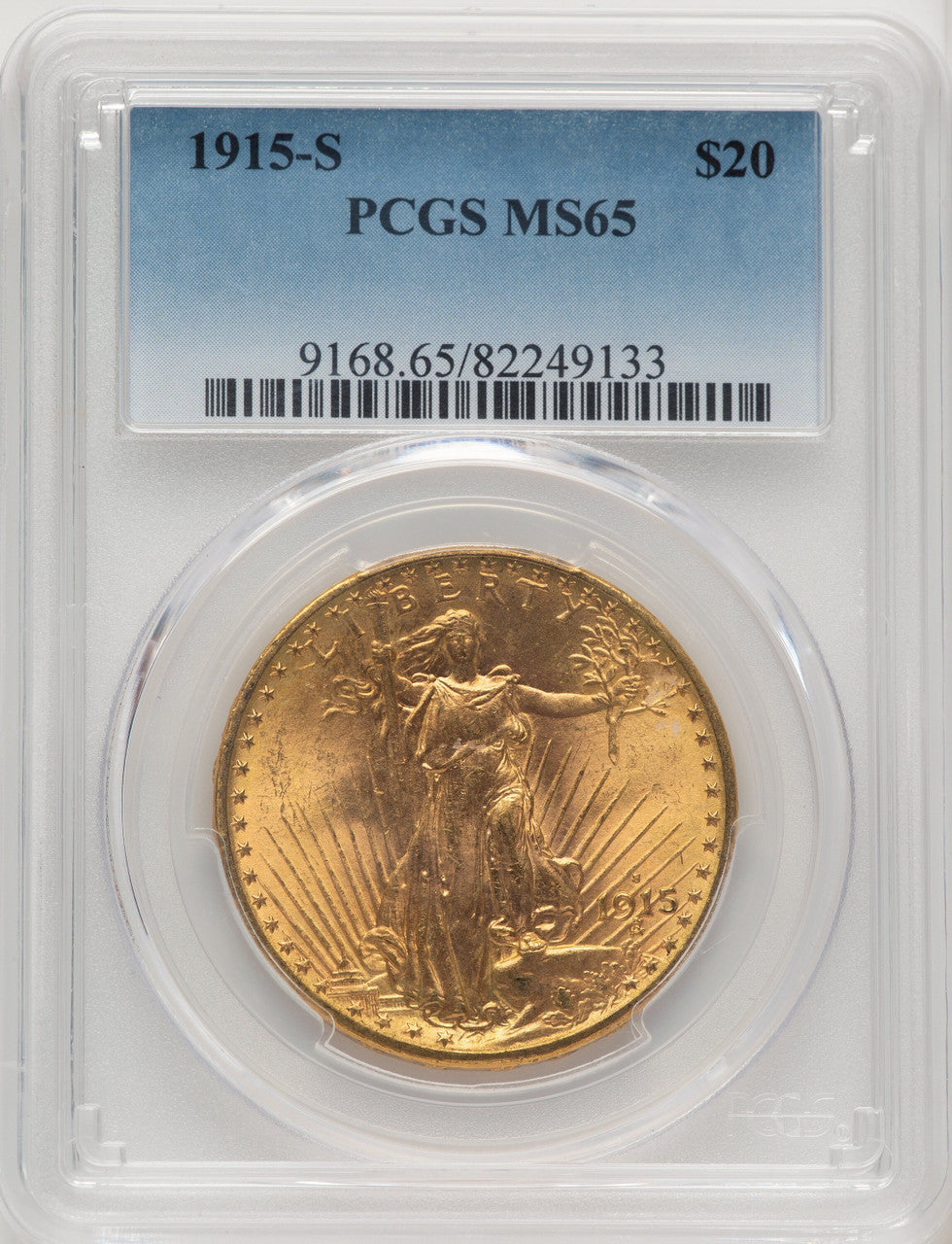 1915-S $20 Saint-Gaudens Double Eagle PCGS MS65 (505886093)