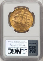 1920 $20 Saint-Gaudens Double Eagle NGC MS62 (572258048)