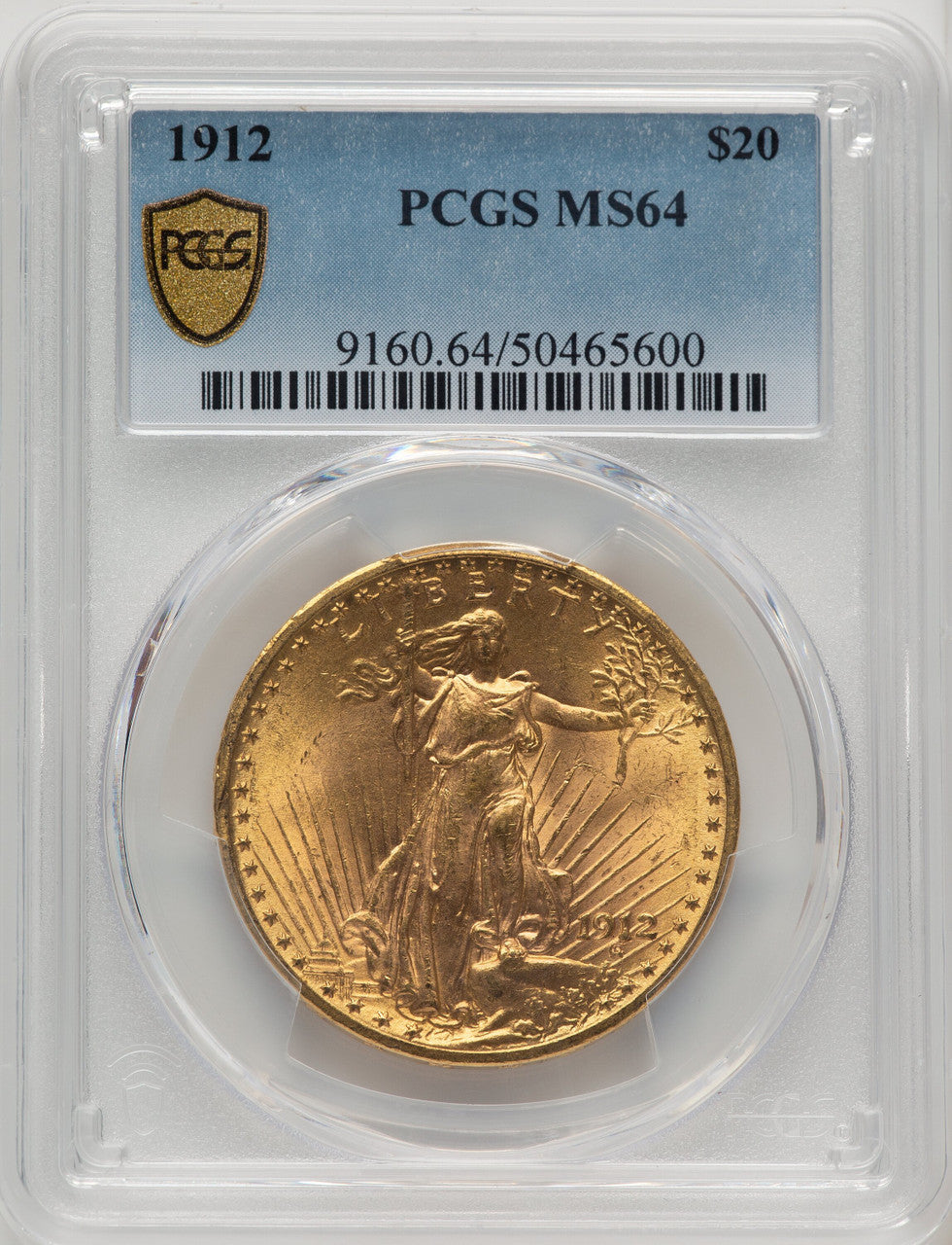 1912 $20 Saint-Gaudens Double Eagle PCGS MS64 (773273013)