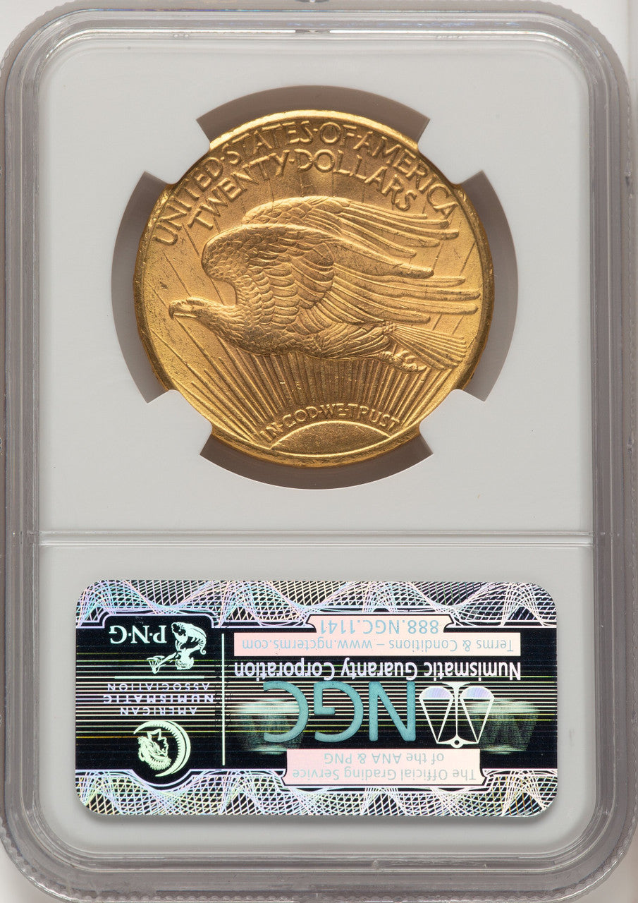 1911-D $20 Saint-Gaudens Double Eagle NGC MS64