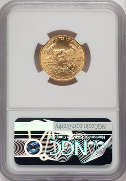 2002 $10 Quarter-Ounce Gold Eagle Mike Castle NGC MS70