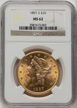 1897-S $20 Liberty Double Eagle NGC MS62 (772673073)