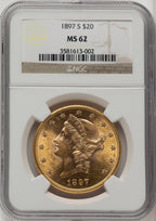 1897-S $20 Liberty Double Eagle NGC MS62 (772673073)