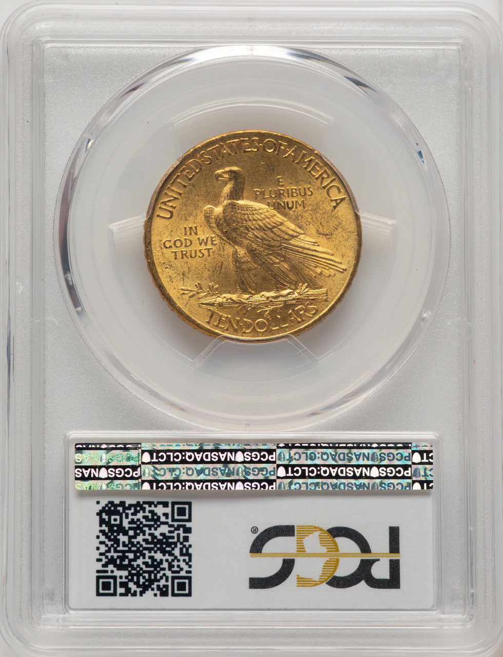 1910 $10 Blue Gradient Indian Eagle PCGS MS63