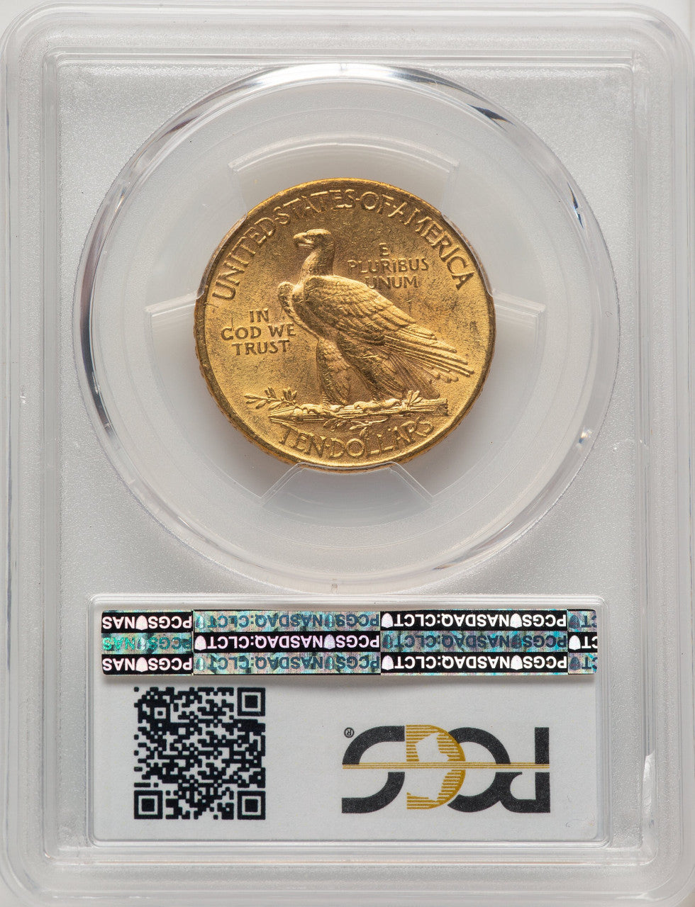 1910 $10 Blue Gradient Indian Eagle PCGS MS63 (520064057)