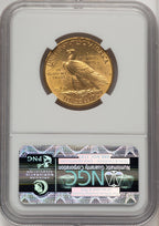 1910 $10 Brown Label Indian Eagle NGC MS63