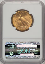 1910-D $10 Brown Label Indian Eagle NGC MS63 (520066104)