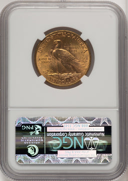 1911 $10 Brown Label Indian Eagle NGC MS63