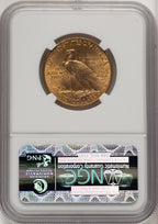1911 $10 Brown Label Indian Eagle NGC MS63