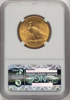 1912 $10 Brown Label Indian Eagle NGC MS63