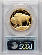 2015-W $50 One-Ounce Gold Buffalo First Strike FS Bison Label PCGS PR70