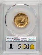 2016-W 25C Standing Liberty 100th Anniversary Gold Centennial Blue Gradient PCGS MS70