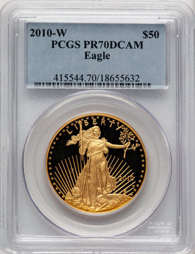2010-W $50 One-Ounce Gold Eagle PCGS PR70 (773174016)