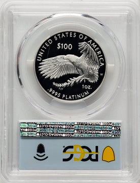 2022-W $100 One-Ounce Platinum Eagle Freedom of Speech FDI FS Flag PCGS PR70