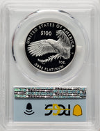 2022-W $100 One-Ounce Platinum Eagle Freedom of Speech FDI FS Flag PCGS PR70