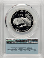 2020-W $100 One Ounce Platinum Eagle Happiness First Strike PRDC FS Flag PCGS PR70 (520203054)