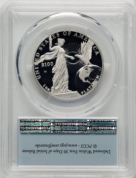 2015-W $100 One-Ounce Platinum Eagle First Strike FS Flag PCGS PR70
