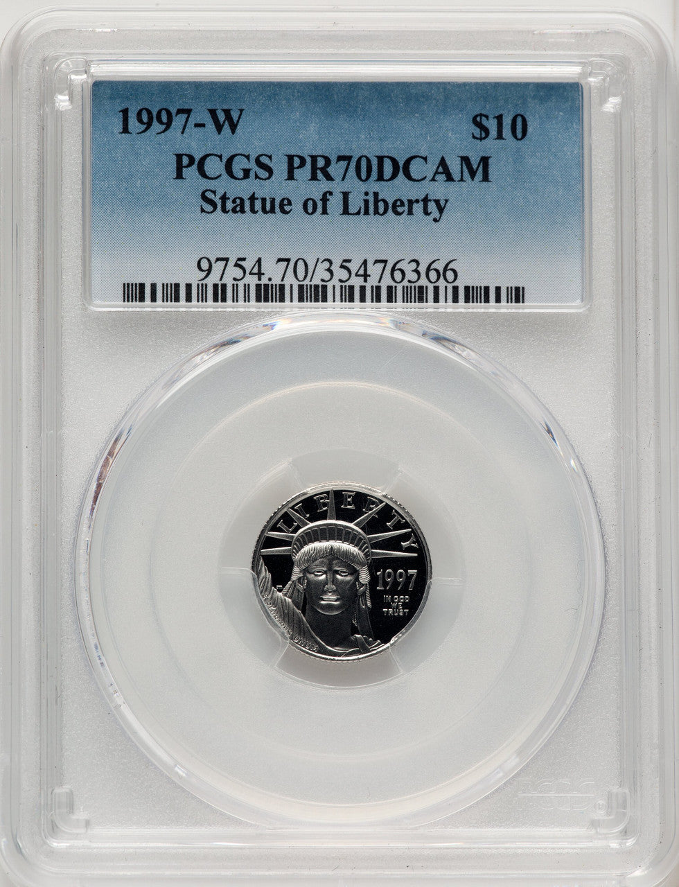 1997-W Platinum American Eagle 4-Coin Set PCGS PR70