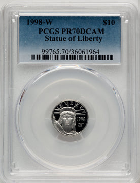 1998-W Platinum American Eagle 4-Coin Set PCGS PR70