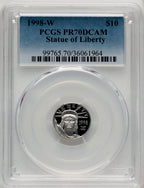 1998-W Platinum American Eagle 4-Coin Set PCGS PR70