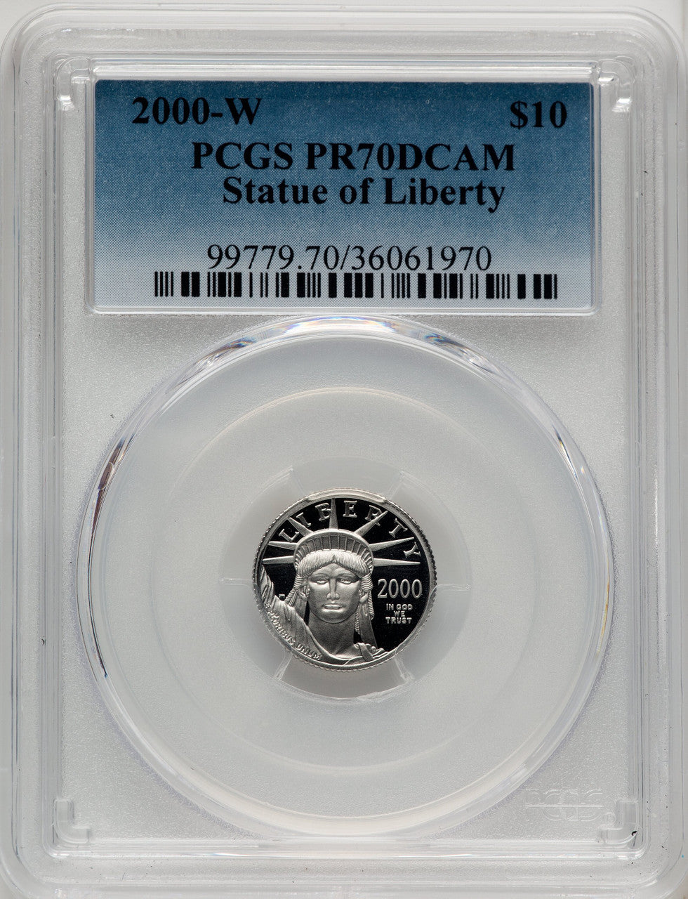 2000-W Platinum American Eagle 4-Coin Set PCGS PR70