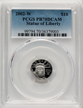 2002-W Platinum American Eagle 4-Coin Set PCGS PR70