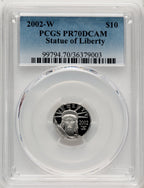 2002-W Platinum American Eagle 4-Coin Set PCGS PR70