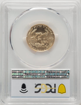 1999 $10 Quarter-Ounce Gold Eagle Blue Gradient PCGS MS70