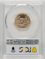 1999 $10 Quarter-Ounce Gold Eagle Blue Gradient PCGS MS70