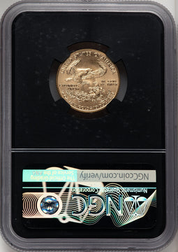 1999 $10 Quarter-Ounce Gold Eagle Miles Standish NGC MS70