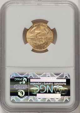 2006 $10 Gold Quarter-Ounce Eagle Brown Label NGC MS70
