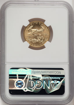 2019 $10 Quarter Ounce Gold Eagle First Strike ER Reagan Legacy Series NGC MS70