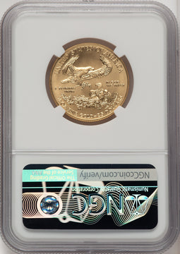 2019 $25 Half Ounce Gold Eagle First Strike Moy Signature ER Ed Moy NGC MS70