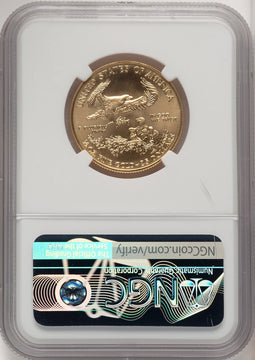 2020 $25 Half-Ounce Gold Eagle Brown Label NGC MS70