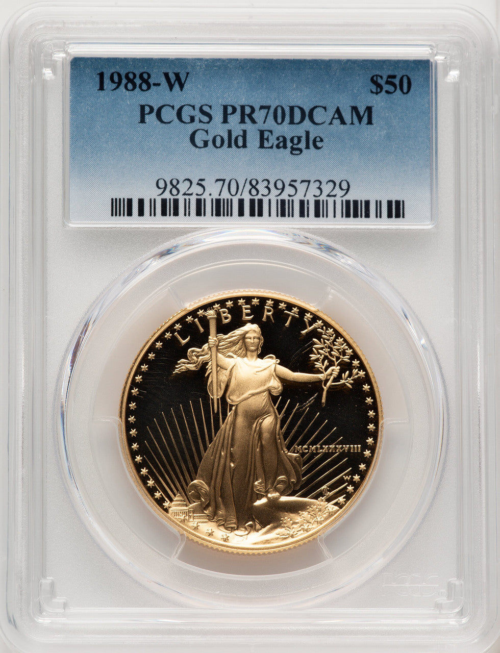 2019-W $100 One-Ounce Platinum Eagle Liberty First Strike FS Flag PCGS PR70 (520203053)