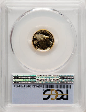 2018-W G$10 American Liberty High Relief FS Flag PCGS PR70