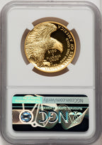 2019-W G$100 American Liberty High Relief Enhanced UC ER Bunting Flag NGC MS70