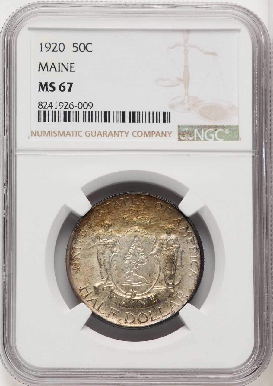 1920 50C Maine Commemorative Silver NGC MS67 (771093011)
