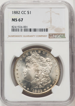 1882-CC Morgan Dollar NGC MS67 (772507003)