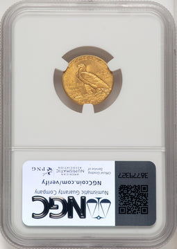 1908 $2.50 Indian Quarter Eagle NGC MS65 (772950001)