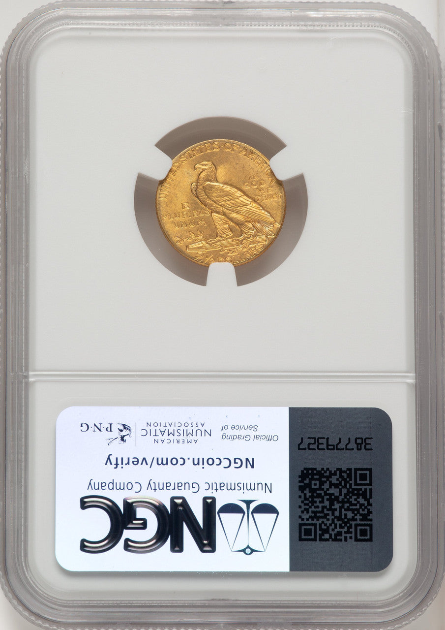 1908 $2.50 Indian Quarter Eagle NGC MS65 (772950001)