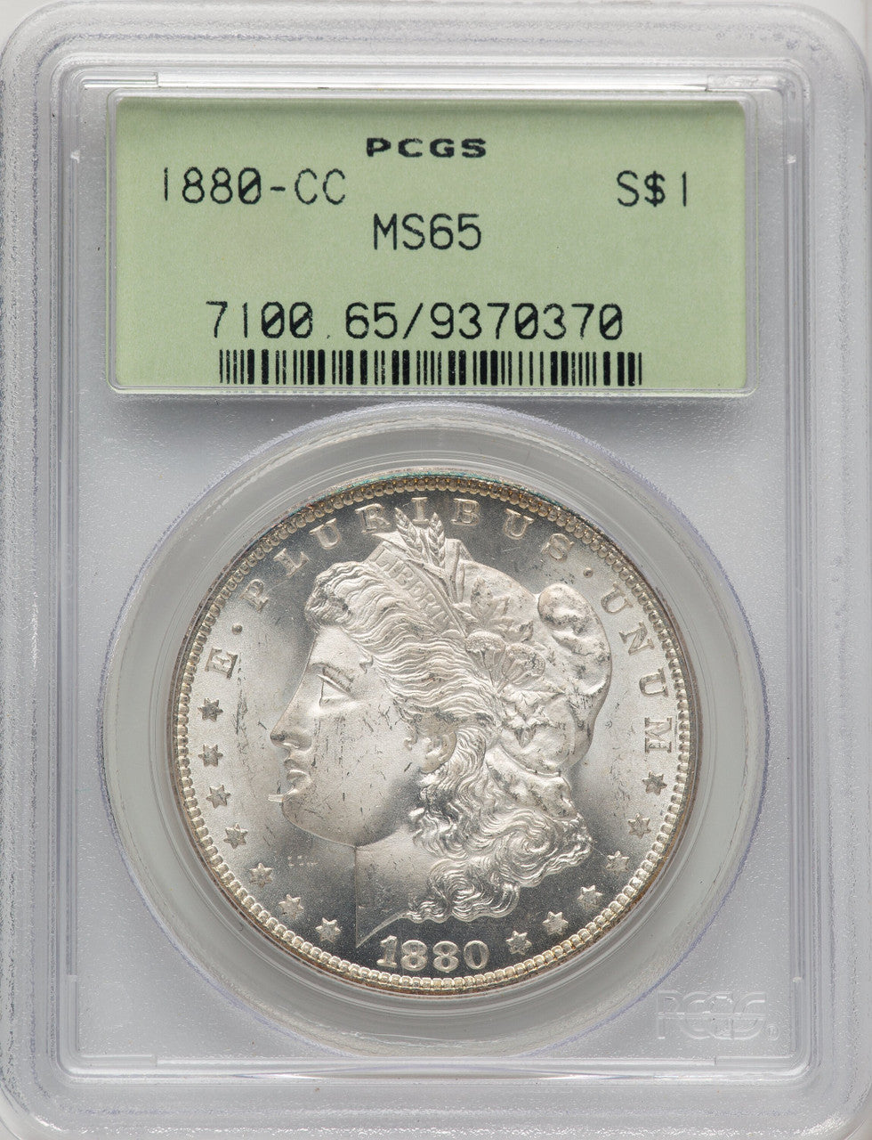 1880-CC Morgan Dollar PCGS MS65 (772836008)