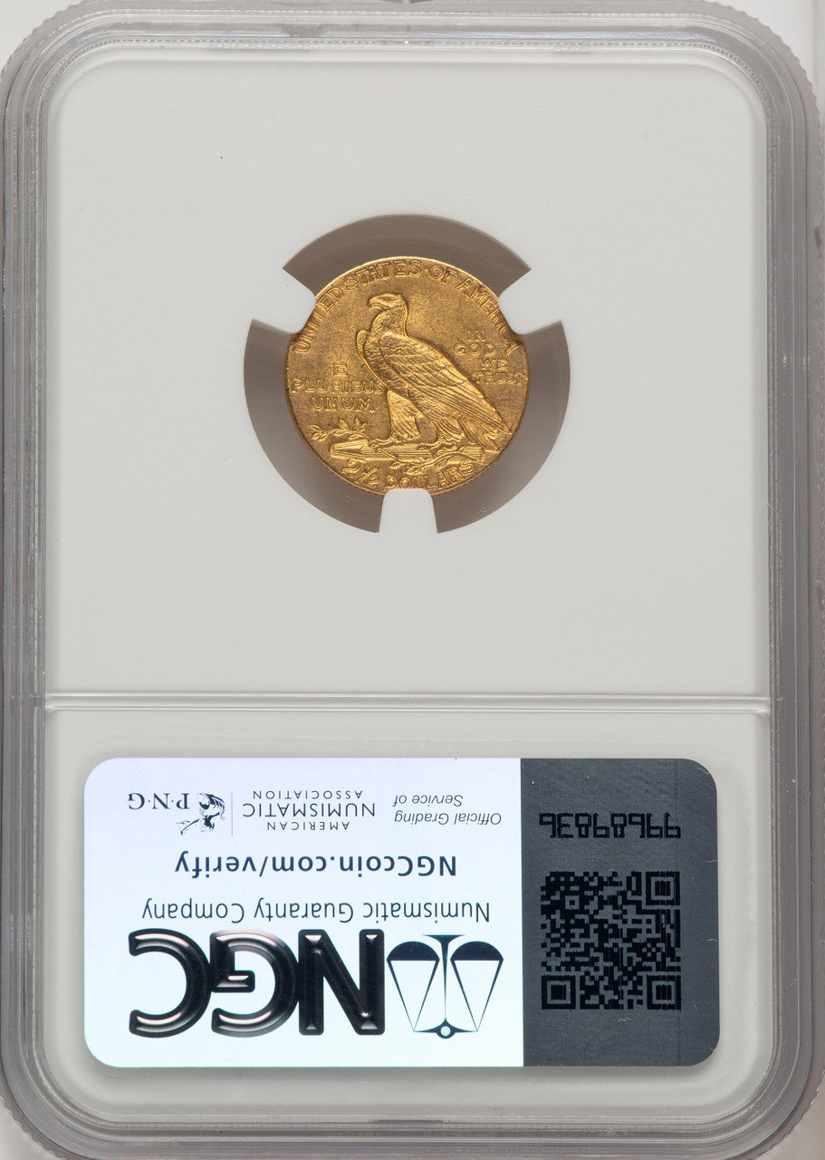 1911 $2.50 Indian Quarter Eagle NGC MS62 (773059037)