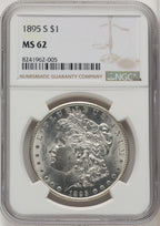 1895-S Morgan Dollar NGC MS62