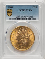 1904 $20 Liberty Liberty Double Eagle PCGS MS66 (771365022)