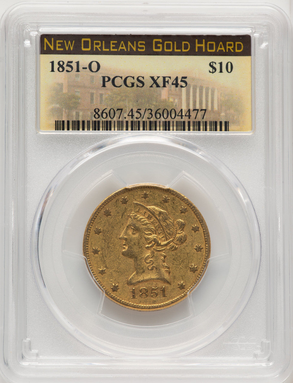 1851-O $10 Liberty Eagle PCGS XF45