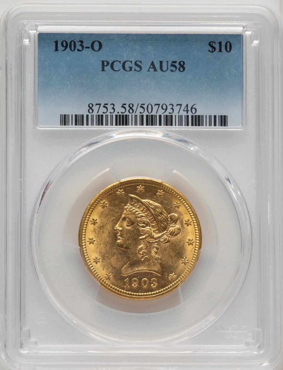 1903-O $10 Liberty Eagle PCGS AU58 (772673068)