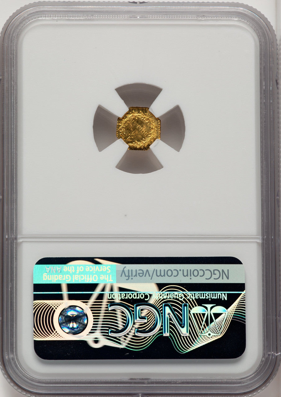 1881 25C BG-799M PL California Fractional Gold NGC MS65