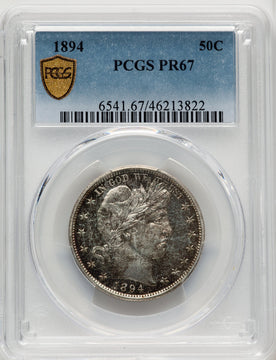 1894 50C Proof Barber Half Dollar PCGS PR67