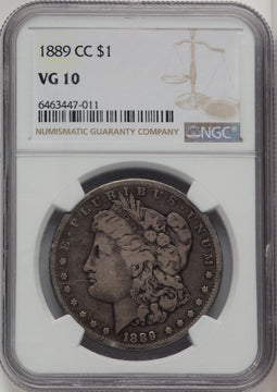 1889-CC Morgan Dollar NGC VG10 (773197088)